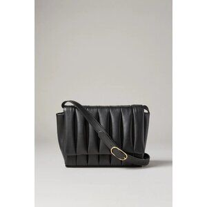 Elegant Black Leather Shoulder Bag